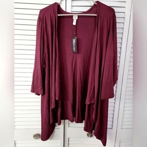 NWT 24Seven 3/4 Sleeve Cardigan